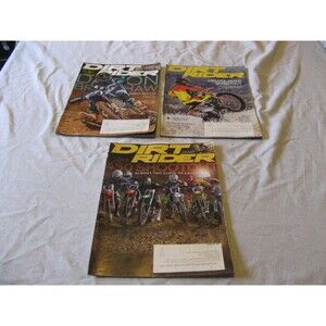 Lot Of 3 Dirt Rider Magazine from 2017 KTM Yamaha Honda Husqvarna Kawasaki